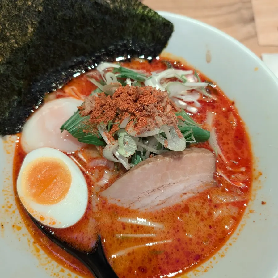 Karakamen (Spicy Tonkotsu) at Ippudo Nanba Osaka