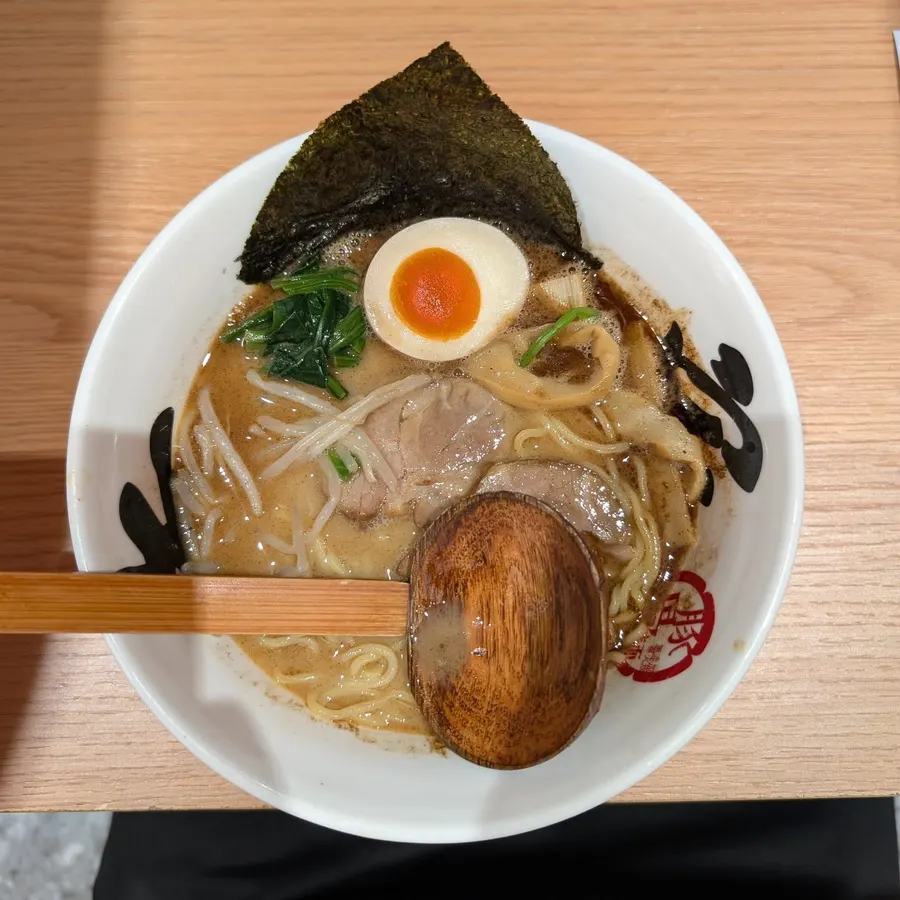Black Garlic Tonkotsu Ramen at Ajisen Ramen (Pudong International Airport)
